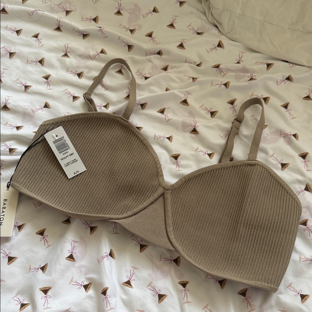 Babaton Sculpt Knit Ribbed Bralette